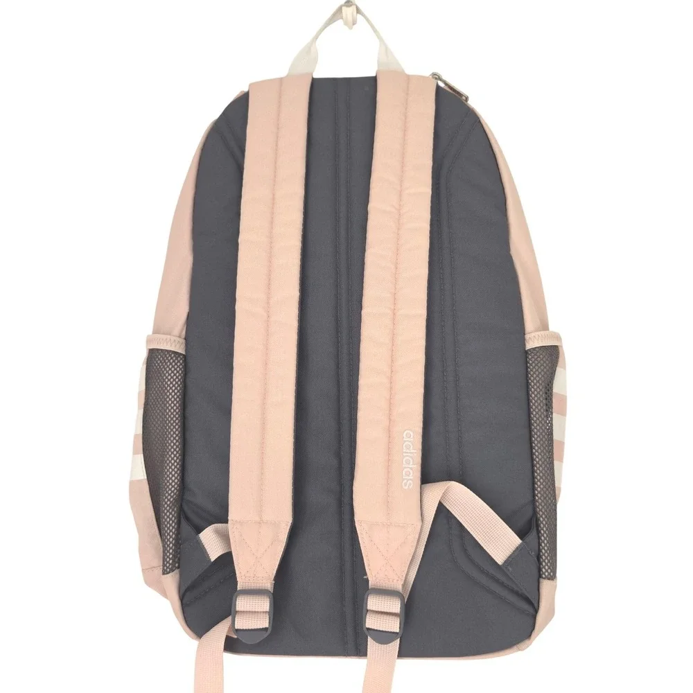 Adidas Classic 3-Stripes Backpack Blush Pink White Laptop Sleeve School Bag
